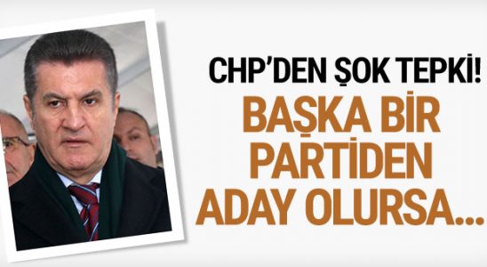 CHP'de Mustafa Sarıgül tepkisi! Başka bir partiden aday olursa...