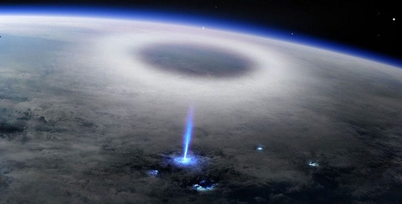 ESA, Dünyadan Uzaya Yükselen Mavi Işıkların Etkileyici Bir Videosunu Paylaştı